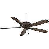 MINKA-AIRE F551-ORB Watt 60 Inch Energy Star Rated Ceiling Fan with DC Motor and 4 Speed Pull Chain in Oil Rubbed Bronze Fini
