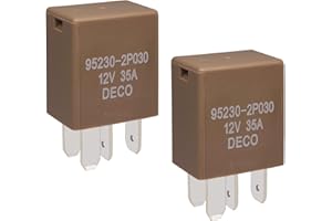 CASALYTICS Relay 95230-2P030 (Set of 2), 4 Pins Multi-Purpose Power Relay 12V 35A, Compatible for Hyundai, Kia Vehicles