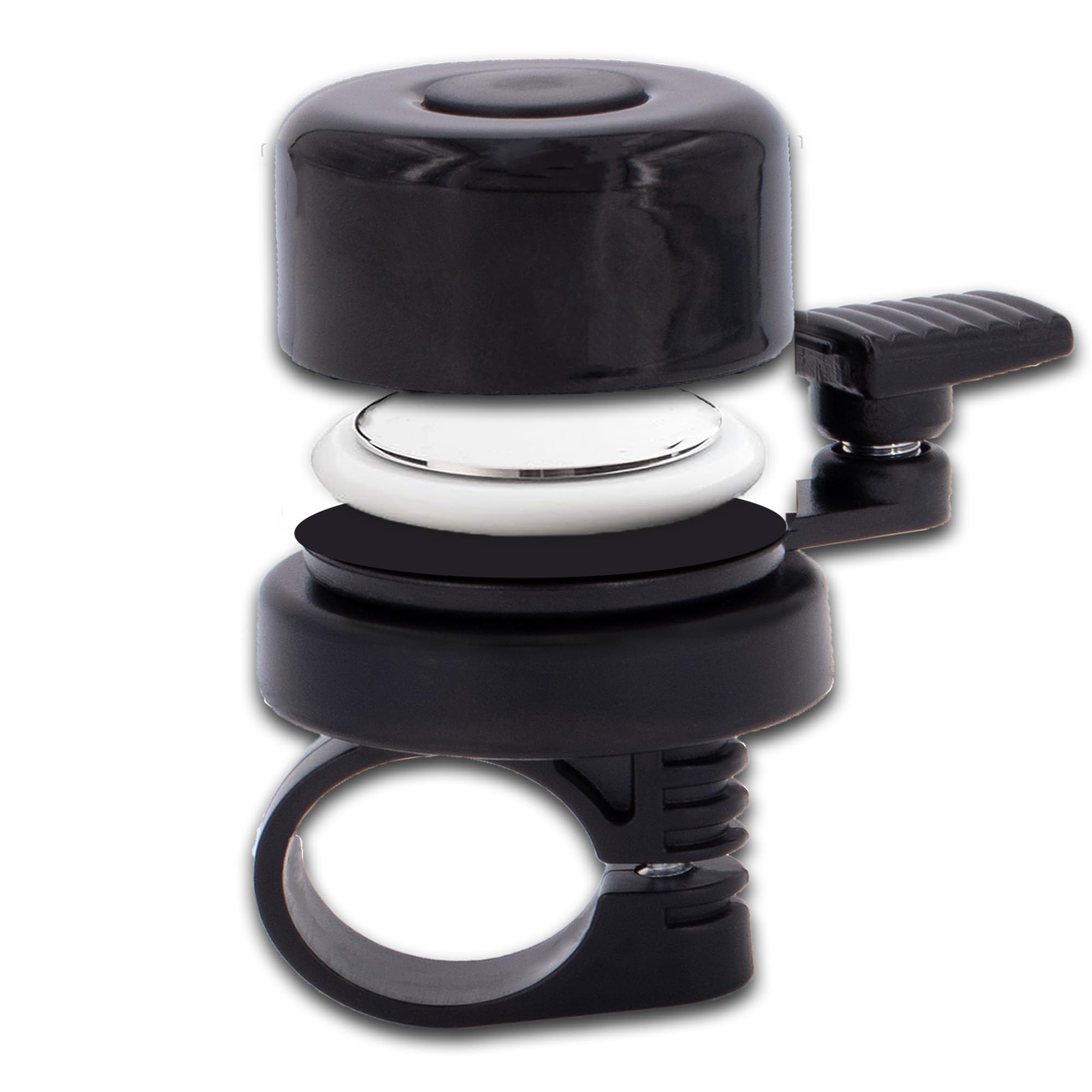 Kyto AirTag Bike Bell - Bike Anti-Theft Air Tag Holder Hidden GPS Tracker Accessories, AirTag Bell Black for 22,2mm Handlebar