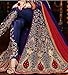 Blue Color Designer Partywear and Wedding Anarkali Suits with Churidar Salwar with Stitching