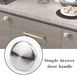 kuou 4 Pack Cabinet Door Knobs 25mm Round Chrome Stainless Steel Bedroom view 5