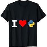 I Love Python Programming Language Design T-Shirt