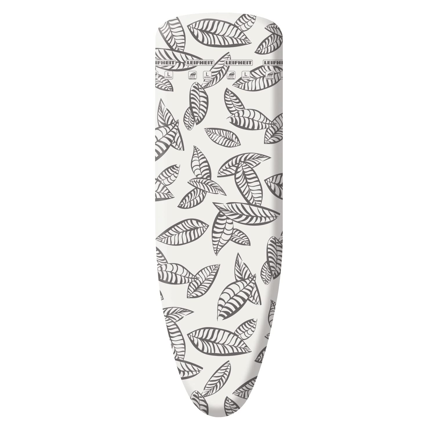 Leifheit Perfect Steam L/Universal Ironing Board Cover, max. 140x45cm, for steam stations, ideal heat distribution through perforation, Iron Board Cover with elasticated waistband