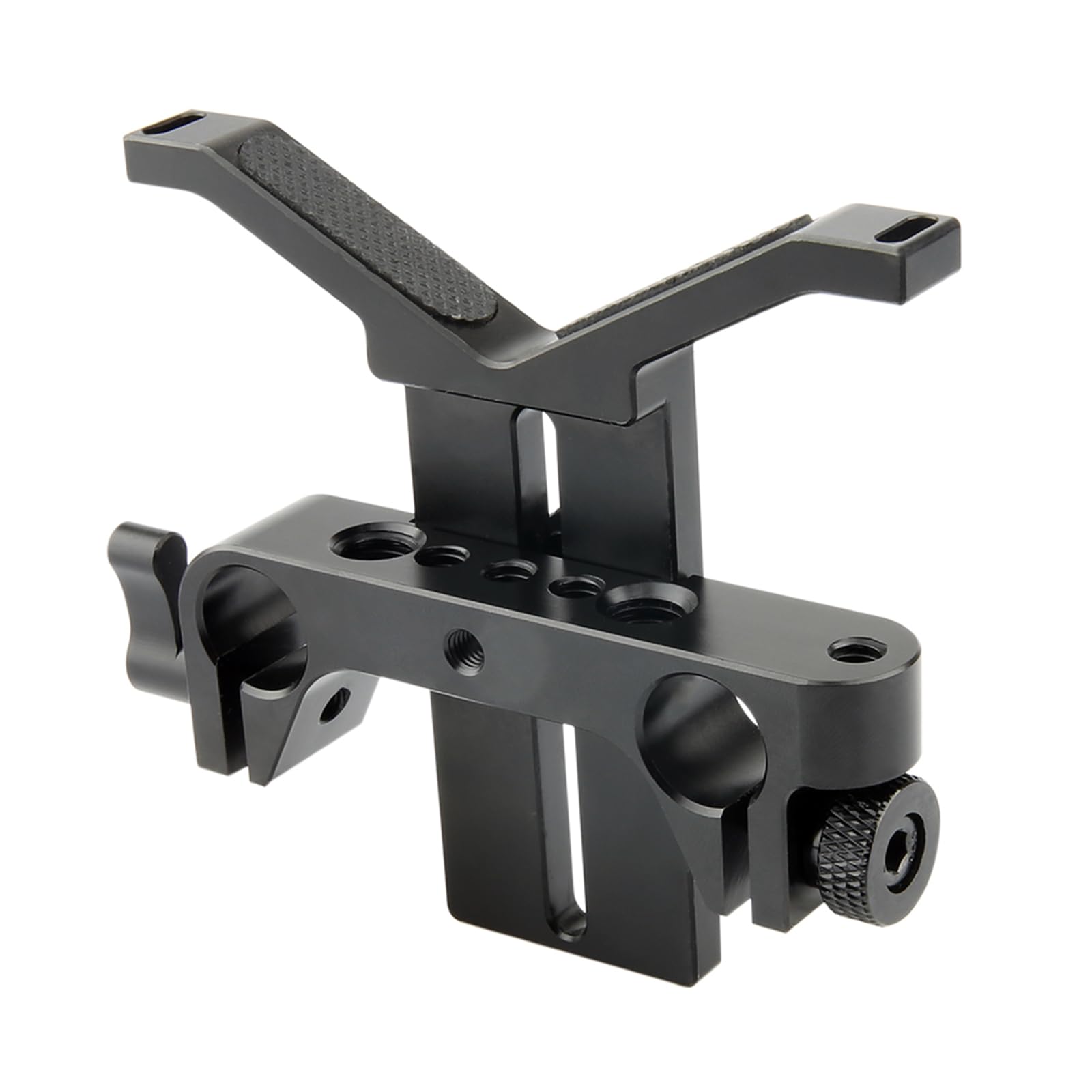 NICEYRIG Long Lens Support Height Adjustable with 15mm Rod Clamp Compatible with Diameter 50mm to 140mm Lens