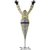 Basketball Training Dummy Defender: Adjustable Fixed Arm, Water Bag Base | Fixed Arm Defense,Realistic 3D Posture,Strong &amp; Durable,Portable &amp; Quick Setup,Reliable After-Sales