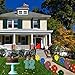 VictoryStore Yard Sign Outdoor Lawn Decorations: Birthday Boy Yard Decoration – Candle Numbers, Cake, Balloons Includes Stakes