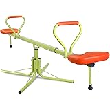 JupiterForce Kids Seesaw Playground Equipment Teeter Totter with 360 Degree Swivel (2 Seats)