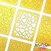 Whats Up Nails - Hearts Vinyl Stencils for Nail Art Design (2 Sheets, 24 Stencils Total)