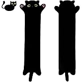 Yeqivo Soft Plush Cat Body Pillow, Long Stuffed Animal Toy Kitten Throw Pillow Gift for Kids, Girlfriend (70CM,Black)
