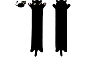 MIAOHAHA Cat Plush Toy, Long Plush Black Cat, 70cm/27.5in, Soft Toy Pillow, Cute Stuffed Animal Gift for Kids
