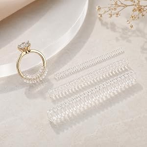 Ring Size Adjuster, Loose Finger Sizing Adjuster, DIY Jewelry Making Parts, Practical Jewelry Accessories for Resizing Loose
