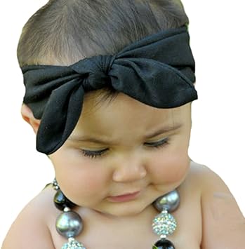 black newborn headband
