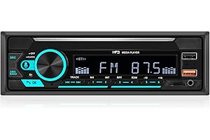 Single Din Car Stereo Digital Bluetooth Audio MP3 Player Music Stereo Support FM Receiver Radio Bluetooth Hands-Free Calling 