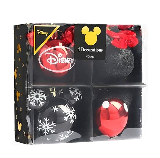 Disney Minnie Mickey Décoration Boules Pack De 46 Rose