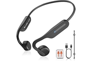 CHENSIVE Bone Conduction Headphones Wireless Headphones Bluetooth 6.0 Open Ear Headphones 10H Playtime Sports Earphones with Mic, IPX6 Waterproof Headset for Running,Cycling, Hiking, Driving