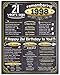 21st Birthday Poster (Twenty One, 21) - Remembering The Year 1998-11x14 Unframed Art Print - Makes a Perfect Birthday Decoration Under $15