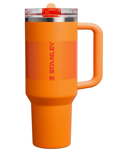 Stanley Quencher ProTour Flip Straw Tumbler with Leakproof Lid 40 oz | Built-In Straw and Handle | Cup Holder Compatible for Travel | Insulated Stainless Steel Cup | BPA-Free | Goldenrod Fade