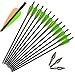 kaimei Archery Carbon Arrow 20 Inch Crossbow Bolts Arrow with 4 Inch vanes for Competition Practice Hunting (Pack of 12)