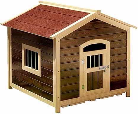 Amazon Co Jp 犬小屋 犬小屋屋外木製犬小屋防水屋内猫子犬ハウスきれいにするのは簡単ギフトを組み立てるのは簡単 Color Red Size 55x65x65cm ホーム キッチン