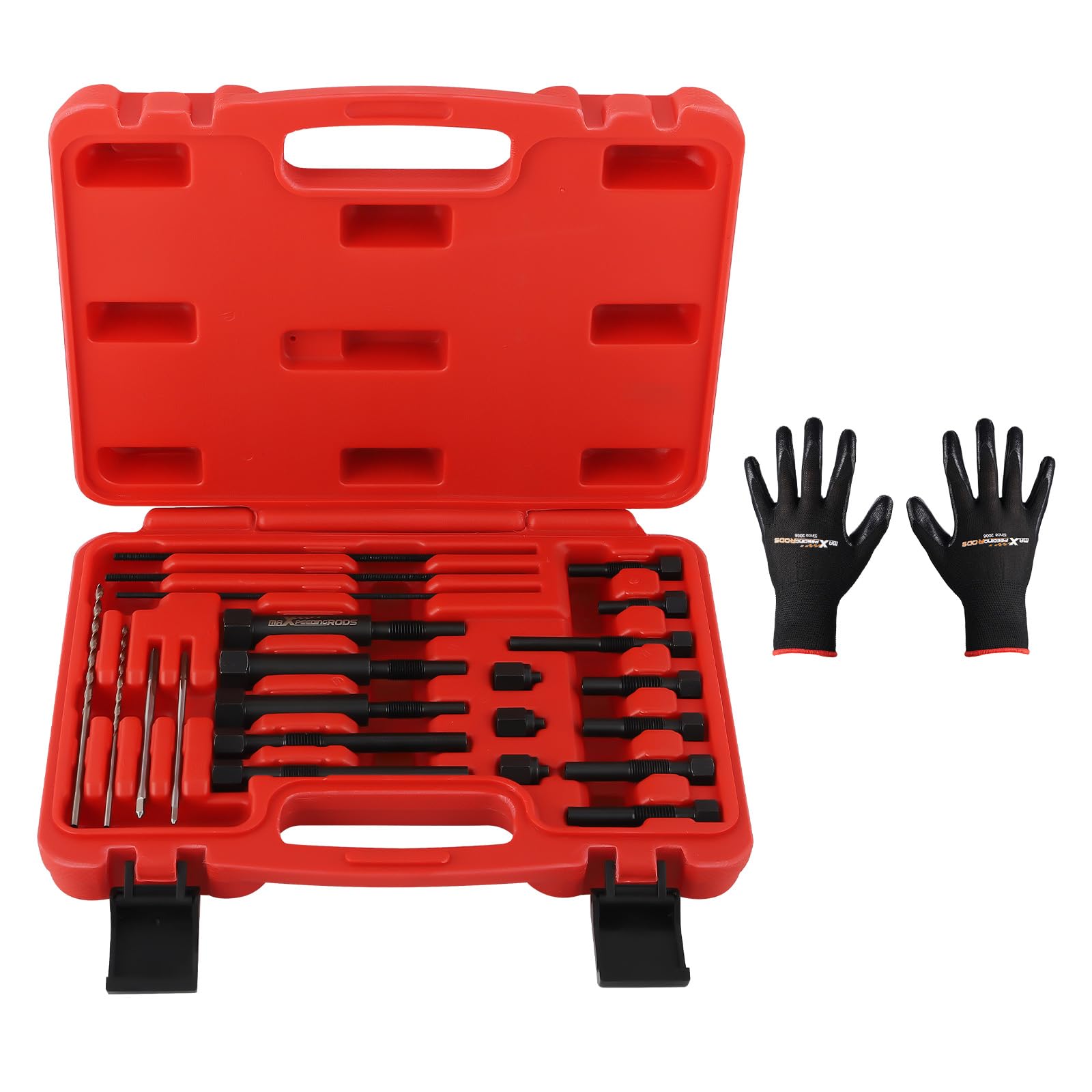 Photo 1 of maXpeedingrods 22PCS Glow Plug Removal Tool Kit, Fuel Glow Plug Extractor Kit for M8 M10, Glow Plug Electrodes Removal Tool, with Carry Case