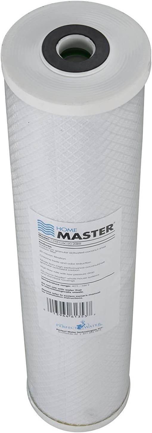 Home Master CFRFGAC20-20BB Radial Flow GAC 20 Micron Replacement Water Filter, White: Home Improvement