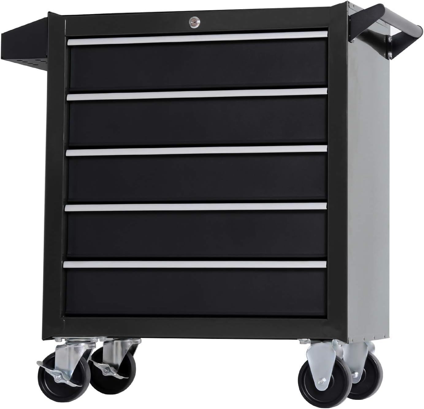 WorXPlus Rolling 5 Drawers Tool Chest Tool Storage Cabinet & Toolbox Organizer with Lockable Drawers (CABINET-35-BK)