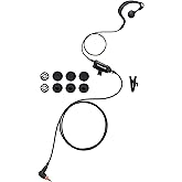 Commountain SL300 SL3500e Earpiece with Mic Compatible for Motorola Radios TLK 100 TLK 110 SL7550 SL7550e SL7580 SL7580e SL7590 SL7590e SLN 1000, TLK100 TLK110 SLN1000 SL Series, G Earhook Headset