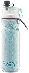 O2COOL Mist 'N Sip Misting Water Bottle 2-in-1 Mist