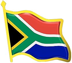 South Africa Flag Lapel Pin - Enamel Metal National