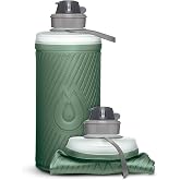 HydraPak Flux Collapsible Backpacking Water Bottle (750ml, 1L, 1.5L) | BPA Free, Ultra-Light, Spill-Proof Twist Cap, Ultra-Durable, High Flow, Bail Handle, for Hiking, Camping, Backpacking