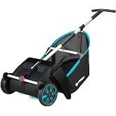 GARDENA 21" Lawn &amp; Leaf Collector with 3.2 Cu. Ft. Catcher Bag | Adjustable Height Wide Brush Pickup, Easy to Maneuver Yard Debris Collector, Space Saving Storage