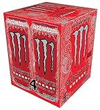 Monster Energy Ultra Red, 16 Fluid Ounce (Pack of 4)