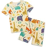 babee Reshinee Bamboo Viscose Toddler Animal Pajamas Boys Girls Kids Cool Short Summer 12M-8Y Snug fit Pjs Set 2pcs