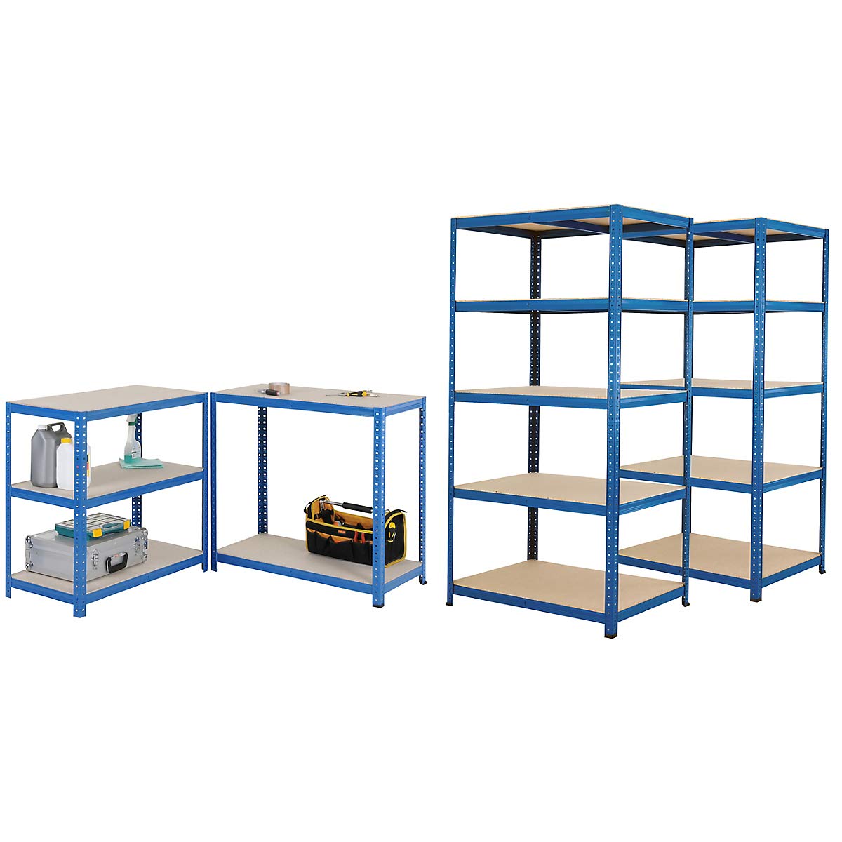 Certeo Mega Deal Set Aus 3x Schwerlastregal Tiefe 60 Cm Fachlast 200 Kg