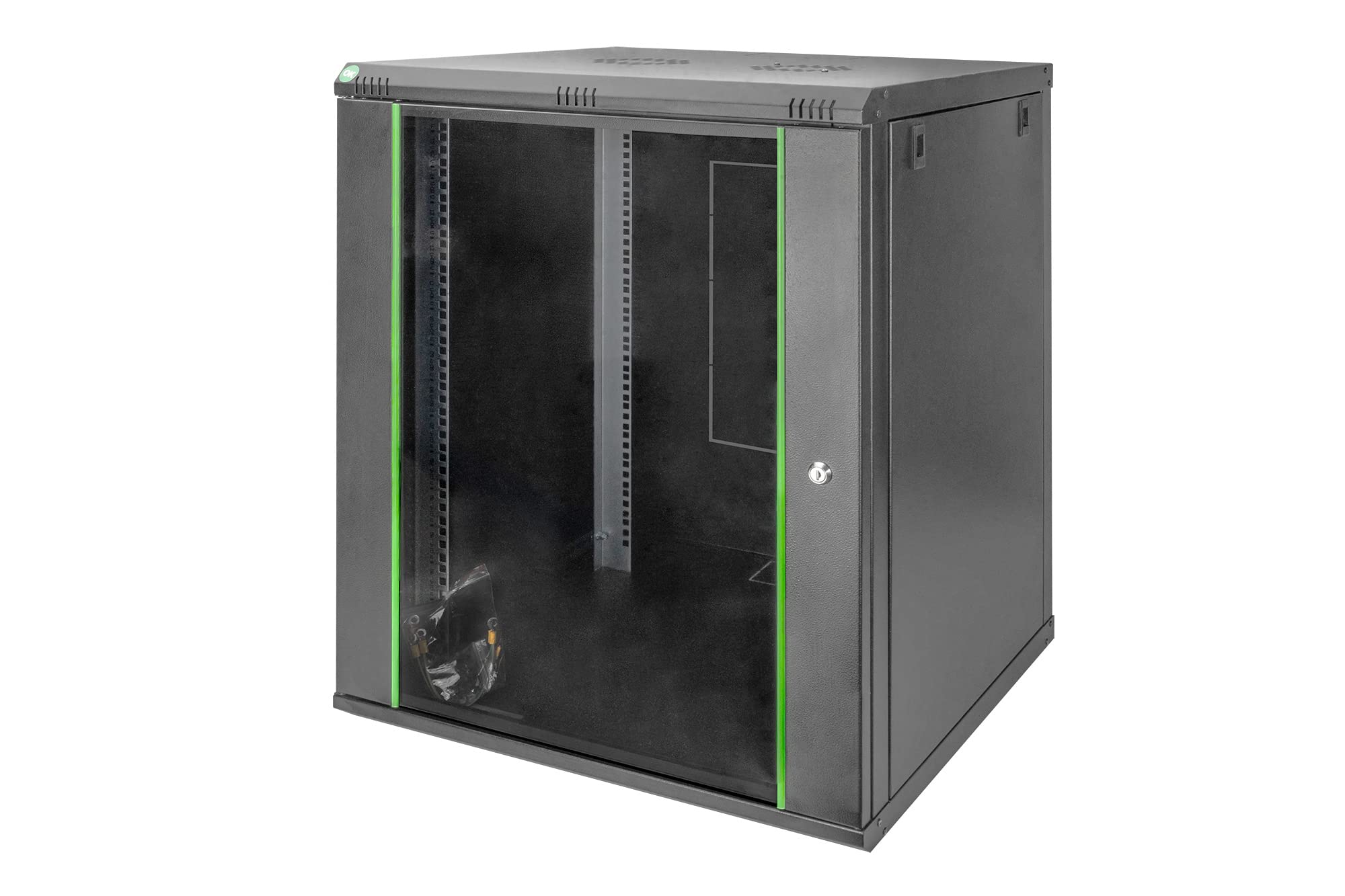 Digitus Network Cabinet - 19-inch rack - 16 rack units - Wall mounting - 600 mm depth - Load capacity 60 kg - Dynamic Basic series - Black