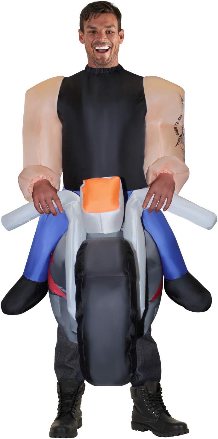 Bronco Rider Costumes Morph Inflatable Bucking Bronco Ride-on Costume for Adults - BigaMart