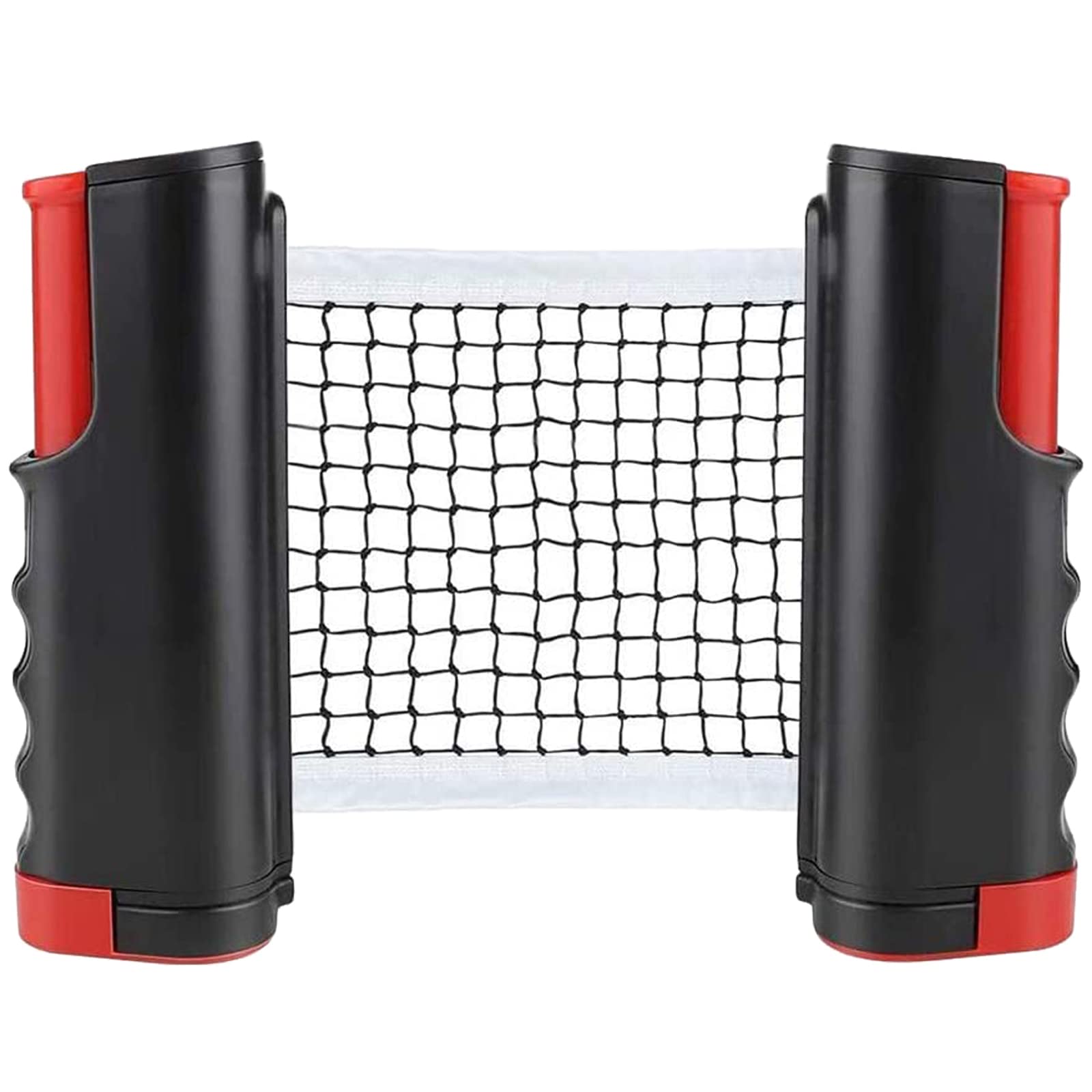 Ping Pong Net, Retractable Table Tennis Nets for Table, Adjustable Length Max 190CM, Replacement Ping Pong Accessory Portable Adjustable for Any Table, Indoor Outdoor Ping Pang Game (Red)