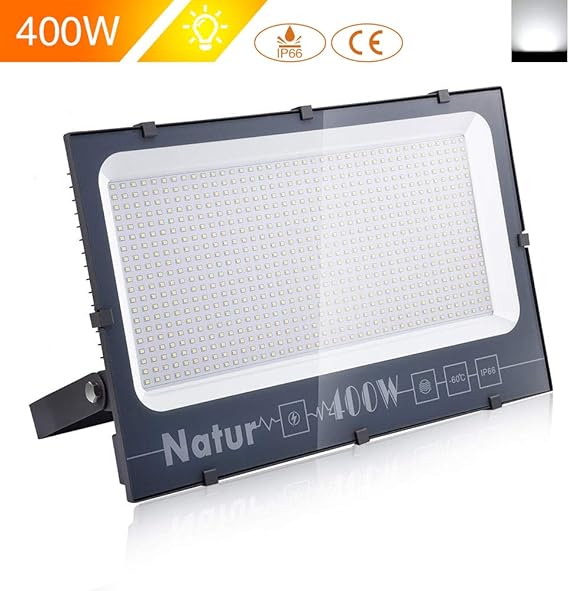 400W LED Foco Exterior de alto brillo,40000LM Impermeable IP66 ...