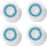 Brush Head Replacements Compatible with Clarisonic Mia 1, Mia 2, Mia Fit, Alpha Fit, Smart Profile Uplift and Alpha Fit, 4 Pack(Deep Pore)
