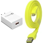 Micro USB Charger Cable &amp; AC Block for UE Boom Megaboom Wonderboom Speakers | Charger for Old UE Ultimate Ears Power Up Charging Dock, Boom 3, Megaboom 3, Blast, Megablast, Wonderboom, Roll Speakers