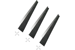 Retsun 3 Sets (2.5+0.9) x 39.37 Inches Garage Door Seals Door Brush Sweeps Seal Garage Roll Up Door Brush Sweep Durable Easy Mounting for Exterior Doors (3 Sets, 2.5 Inches)