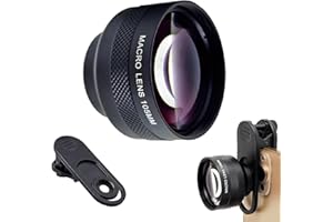 FOTOZ TECH FotoZ 105mm Macro Lens with 17mm Phone Lens Clip, for iPhone & Samsung Galaxy Most Smartphones, Compatible with SmallRig iPhone Samsung Smartphone Cage Case