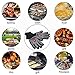 ICCKER Grill Gloves - 1112°F (600°C) Extremely Heat Resistant BBQ Gloves, 14