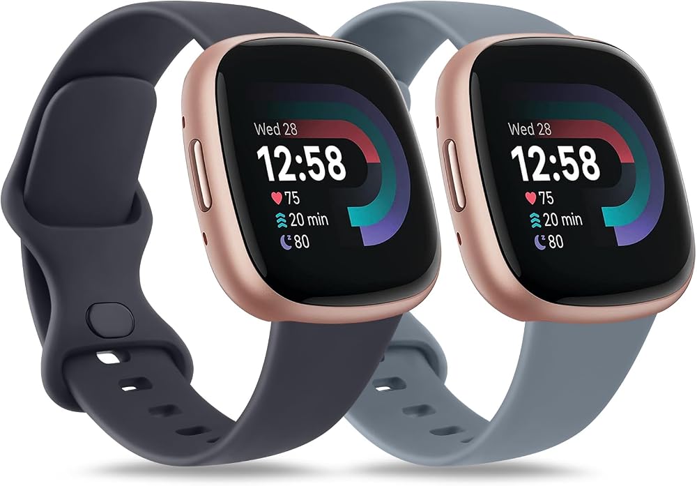 AK Straps for Fitbit Sense 2/Sense/Versa 4/Versa 3 Silicone Sport Band