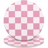 2 Pack Ceramic Absorbent Desk Coasters for Drinks, 4.06