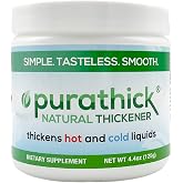 Purathick Natural Thickener, 4.4 oz, Thickens Hot and Cold Liquids for People with Dysphagia
