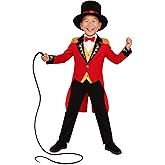 fun shack Ringmaster Costume Kids, Circus Ring Master Costume Boys, Boys Halloween Costumes, Halloween Costumes for Kids