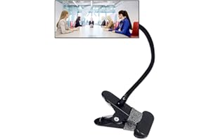 ENOYOO Clip On Security Mirror, Computer Rearview HD Mirror, Convex Cubicle Mirror for Personal Safety and Security Desk Rear View Monitors or Anywhere (6.69" x 2.95" Rectangle)