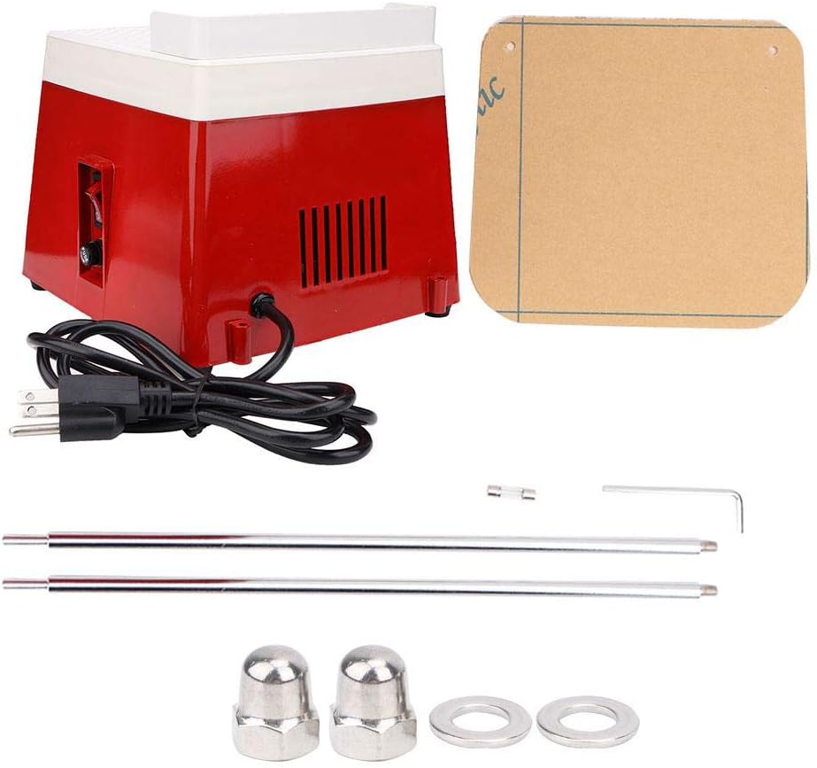 Glass Grinder, Professional Power Stained Grinder Industrial Mini Automatic Portable Stained Ceramic Glass Grinder Water Machine DIY Desktop Grinding Tool 110V (MD901+Bracket)