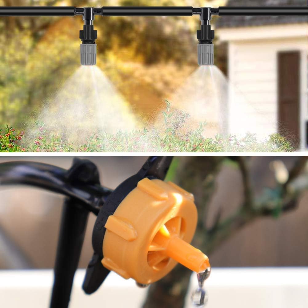 Flantor Garden Irrigation System, 50ft 1/4" Blank Distribution Tubing Watering Drip Kit/DIY Saving Water Automatic Irrigation Equipment Set for Garden Greenhouse, Flower Bed, Patio, Lawn : Garden & Outdoor